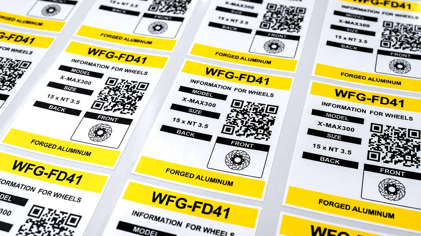 สติ๊กเกอร์ Asset Tag พิมพ์ QR Code แบบ Variable Data เพื่อการสแกนตรวจสอบ