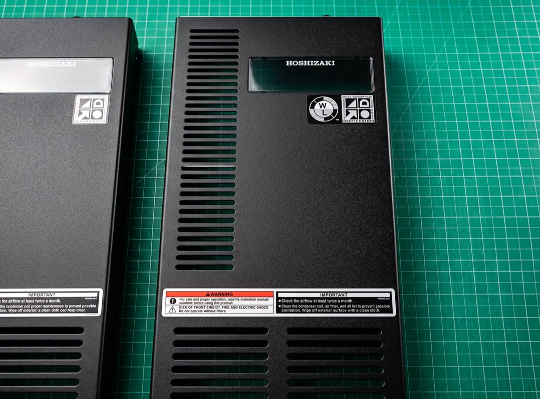 สติ๊กเกอร์ป้ายตู้คอนโทรล พิมพ์ตัวอักษร Warning ระวังไฟฟ้าดูด และ Important ล้างแผ่นกรอง คมชัดระดับสูง